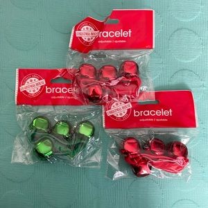 Christmas House Velcro adjustable jingle bell bracelets
